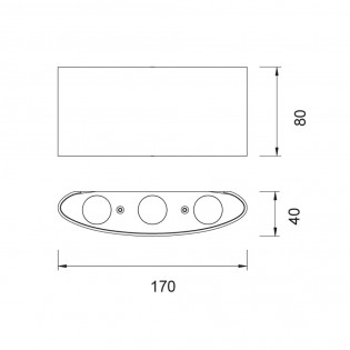 Aplique de exterior LED Arcs (6W)