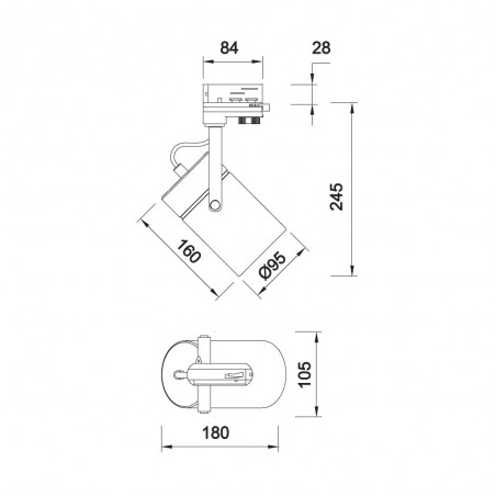 Foco de carril Aruba
