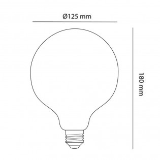 Bombilla LED G125 Globo E27 Regulable (6W)