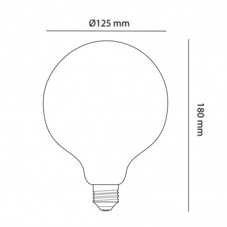 Bombilla LED G125 Globo E27 Regulable (6W)