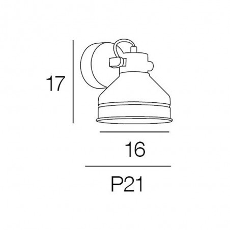 Aplique de pared Clayton