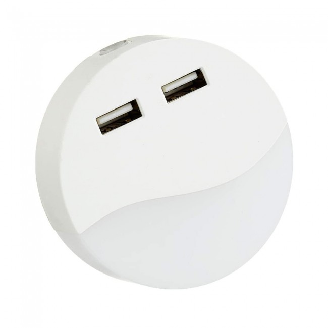 Quitamiedos LED Crepuscular Redondo (0,5W)