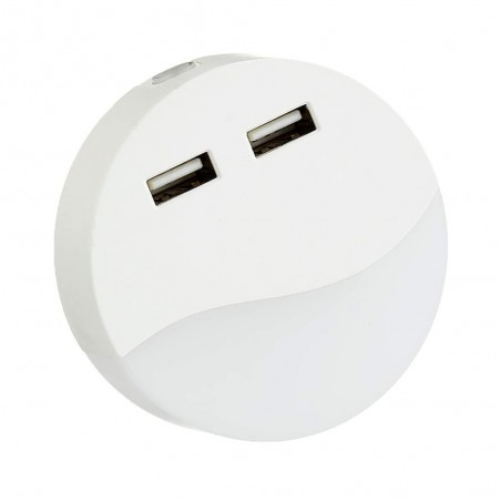 Quitamiedos LED Crepuscular Redondo (0,5W)