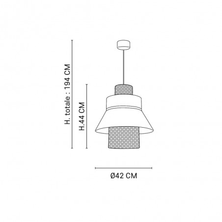 Ceiling Lamp Singapour Nude ML