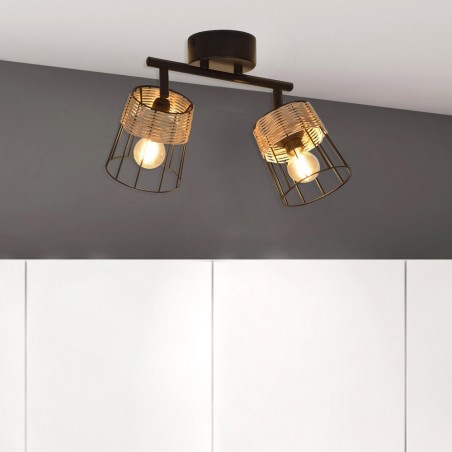 Regleta de techo Indah (2 luces)
