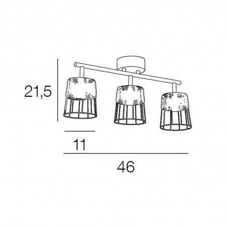 Ceiling Track Light Indah (3 Lights)