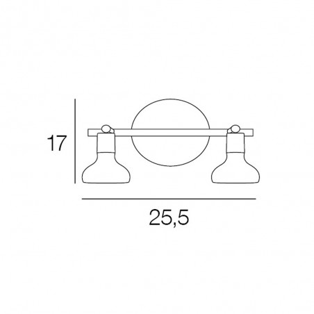 Ceiling Track Light Alvar (2 Lights)
