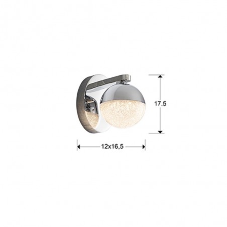 LED Wall Lamp Sphere (4,80W)