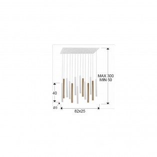 LED Pendant Lamp Varas (14x5W)