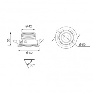 Empotrable basculante LED Neptuno II (24W)