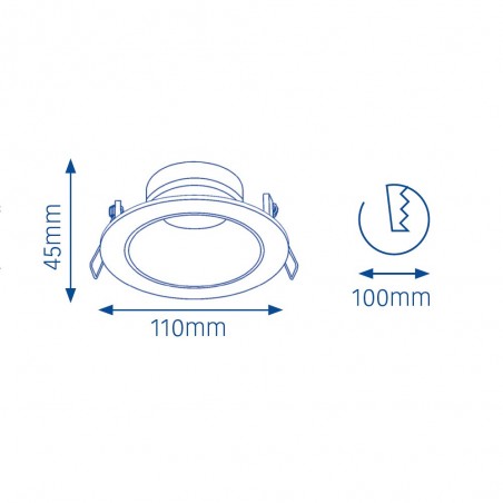 Ceiling Recessed Light Zeus