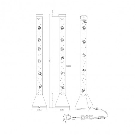 LED Floor Lamp RGB Motion (3,6W)