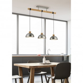 Regleta colgante Delhi (3 luces)