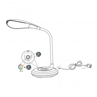 Flexo LED con base RGB Krait (3,5W)