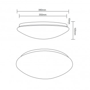 Plafón LED DImable Lukida (18W)