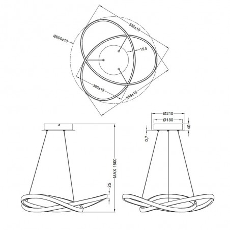 LED Pendant Lamp Course (27W)