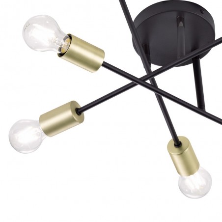 Plafón de techo Cross (6 luces)