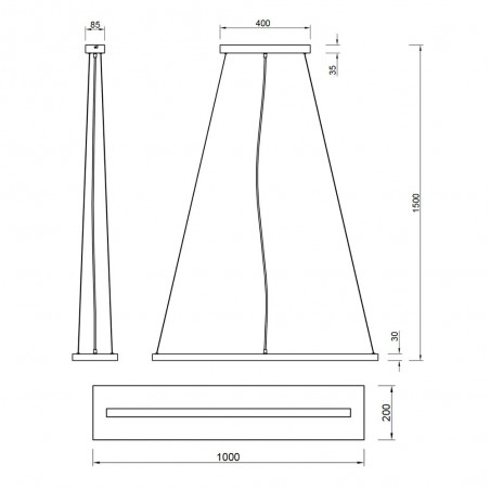 Lámpara de techo LED Brad (27W)