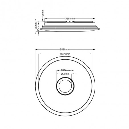 LED Flush Light Osaka (30W)