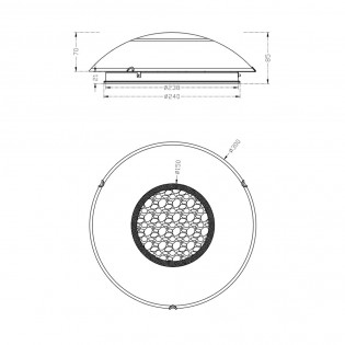 Plafón de techo Cormint