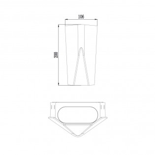 Aplique de exterior LED Tay (2x4,30W)