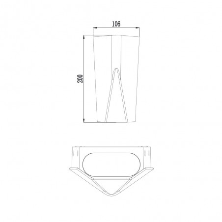 Outdoor LED Wall Lamp Tay (2x4,50W)