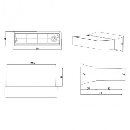 Outdoor LED Wall Lamp Cuando (14W)
