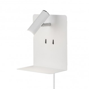LED wall lamp with shelf & USB Element (3W)