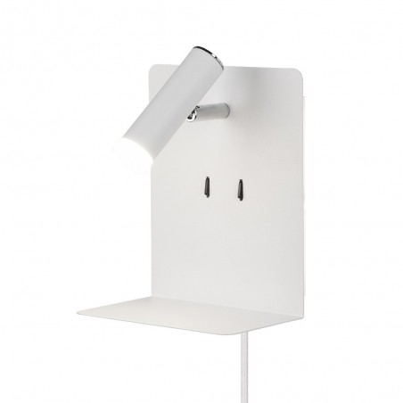 LED wall lamp with shelf & USB Element (3W)