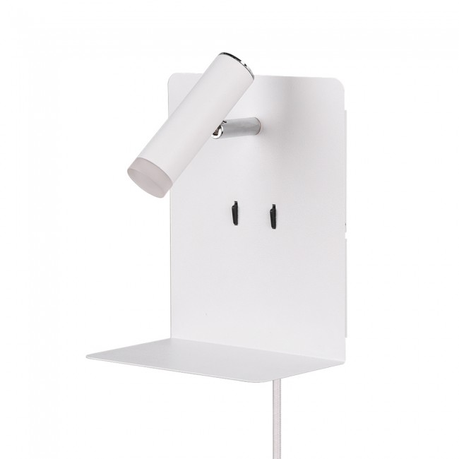 LED wall lamp with shelf & USB Element (3W)