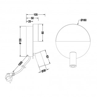Aplique LED con lector Mario (6W)