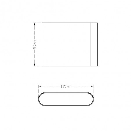 Outdoor LED Wall Lamp Thames II (2x2,50W)