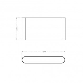 Aplique de exterior LED Thames II (2x4,50W)