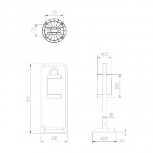 Outdoor Bollard Light Sambesi