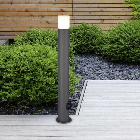 Bollard Light with socket Hoosic