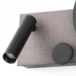 Aplique LED con lector Klee Derecho (10W+3W)