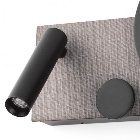 Aplique LED con lector Klee Derecho (10W+3W)