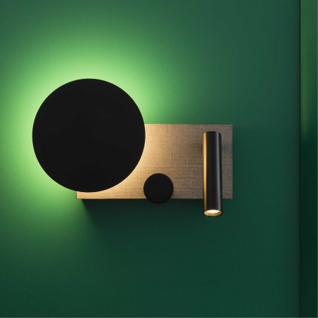 Aplique LED con lector Klee Izquierdo (10W+3W)
