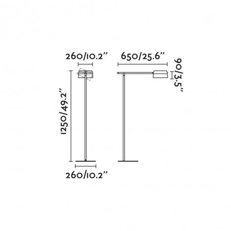 Lámpara de pie para salón LED Loop (6W)