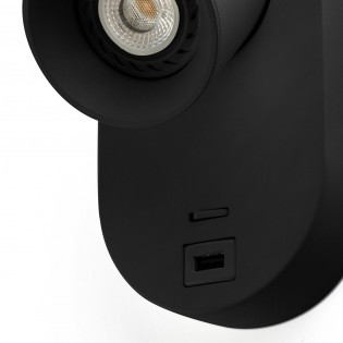 Aplique orientable con USB Corb