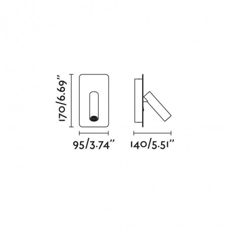 Wall Lamp with LED reader Suau (3W)
