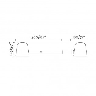 Aplique de pared Tila