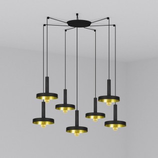 Lámpara colgante Whizz (7 luces)