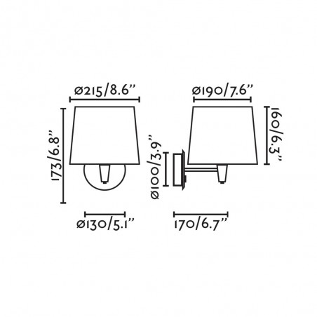 Aplique de pared Conga