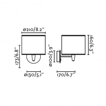 Aplique de pared Mambo