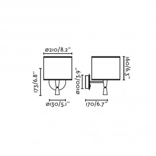 Aplique con lector LED Mambo (3W)