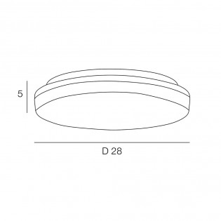 Plafón LED de exterior Moonlight (18W)