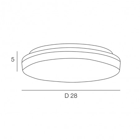 Outdoor LED Flush Light Moonlight (18W)