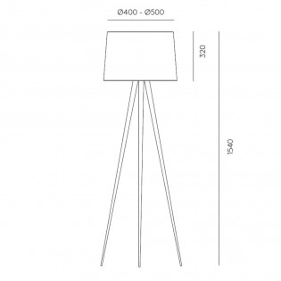 Lámpara de pie Tripod II