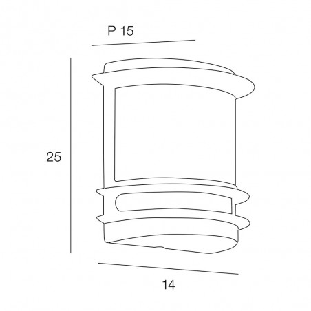 Outdoor Wall Lamp Cagliari